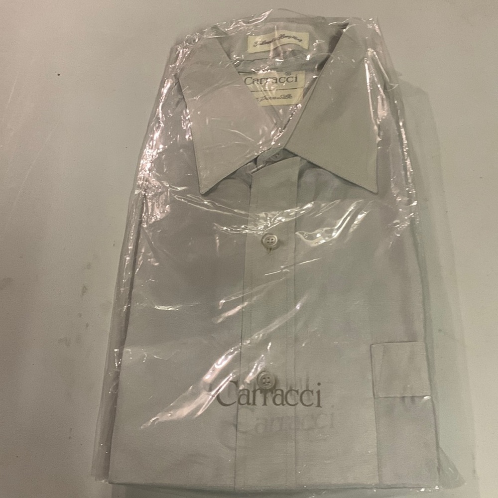 Vintage Carracci, pure silk long sleeve shirt